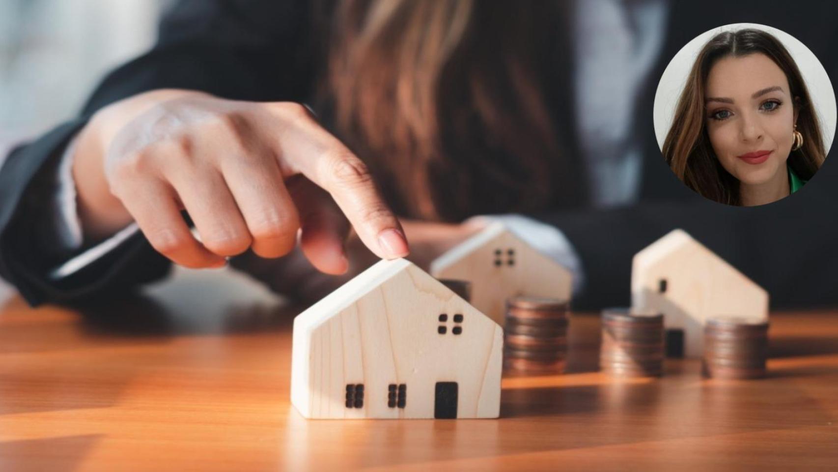 Montaje de Azahara Ledesma con el simulacro de una compraventa de vivienda.