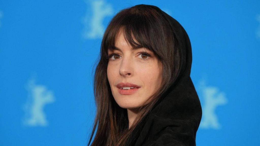 Anne Hathway en un acto en Berlín en 2023.