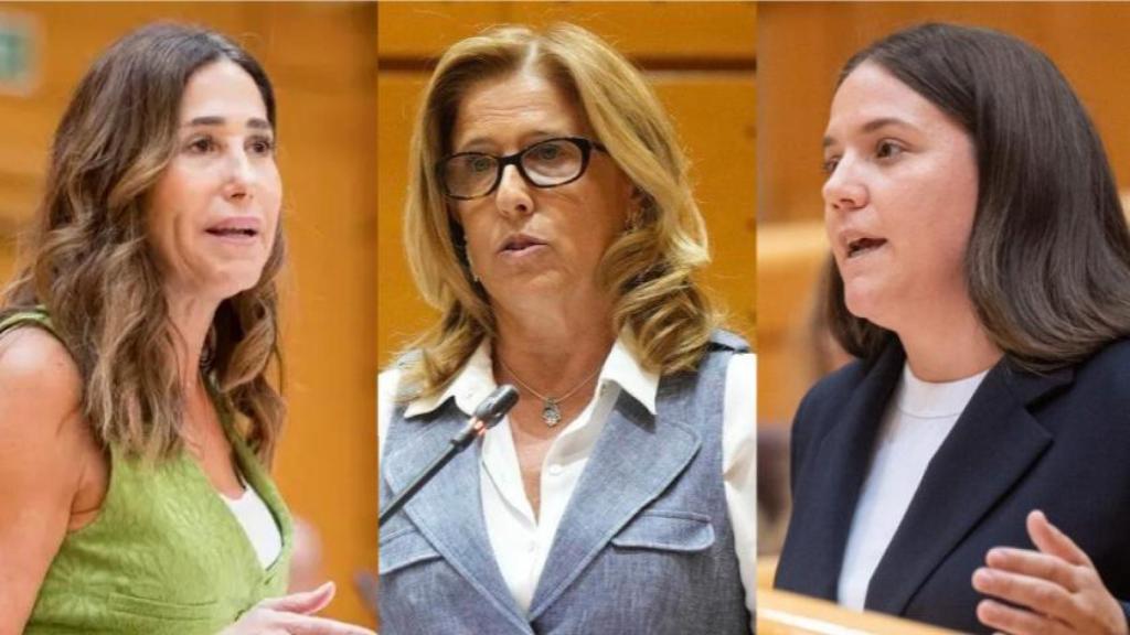 Rosa Romero, Miriam García y Pilar Alía, de izquierda a derecha.