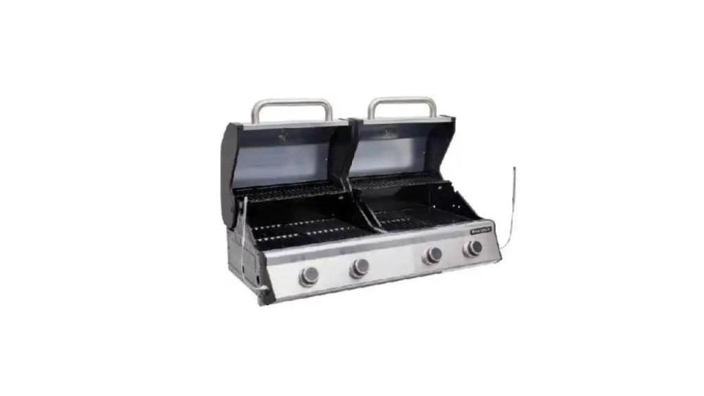 Barbacoa de gas con funda