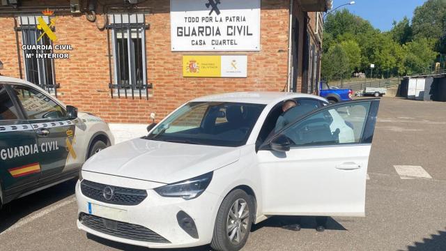 Imagen del coche de empresa robado por la mujer