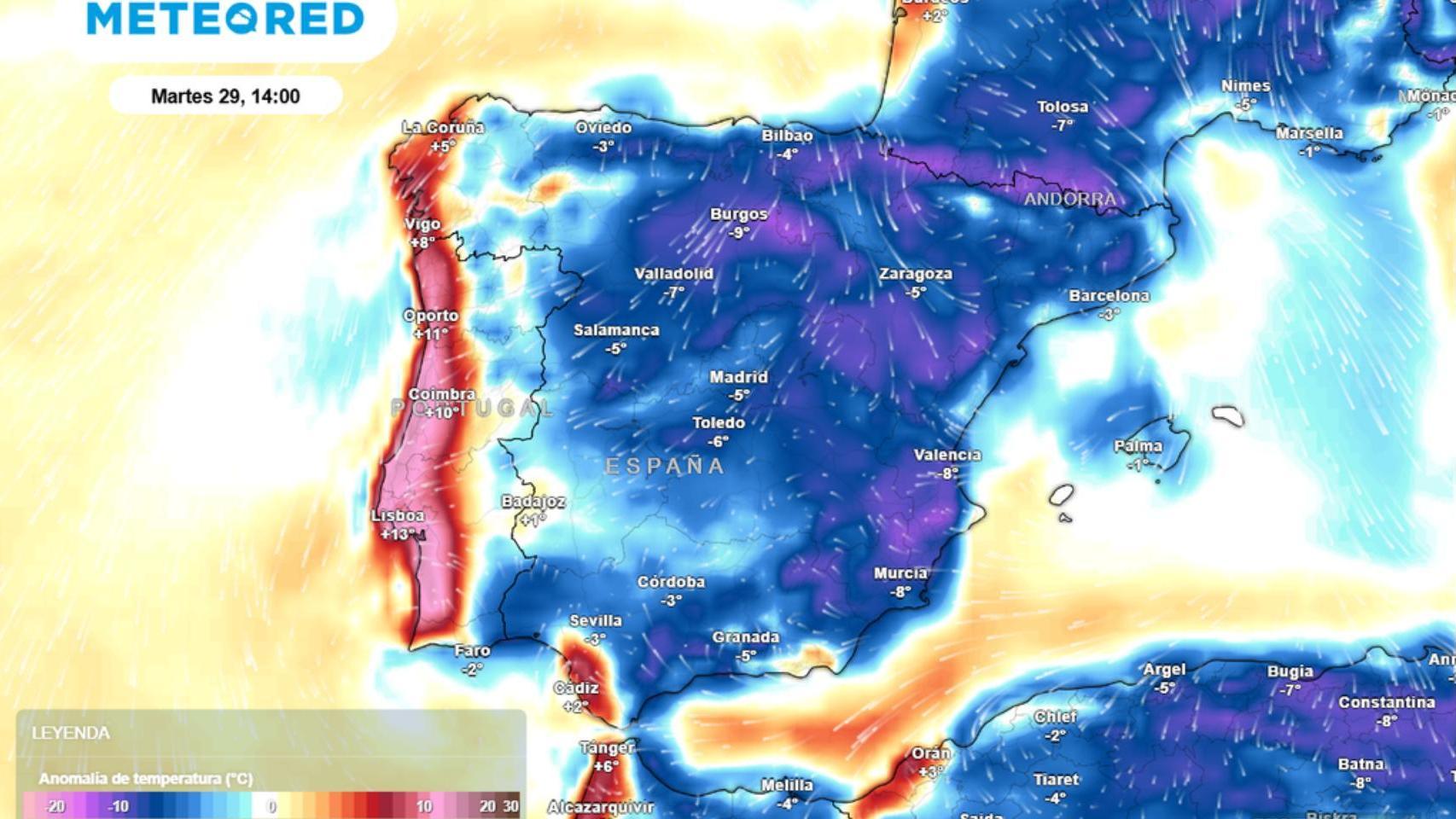 Llega a España el chorro polar más intenso en las próximas horas: tormentas a pie de playa y hasta 10 ºC menos según Aemet