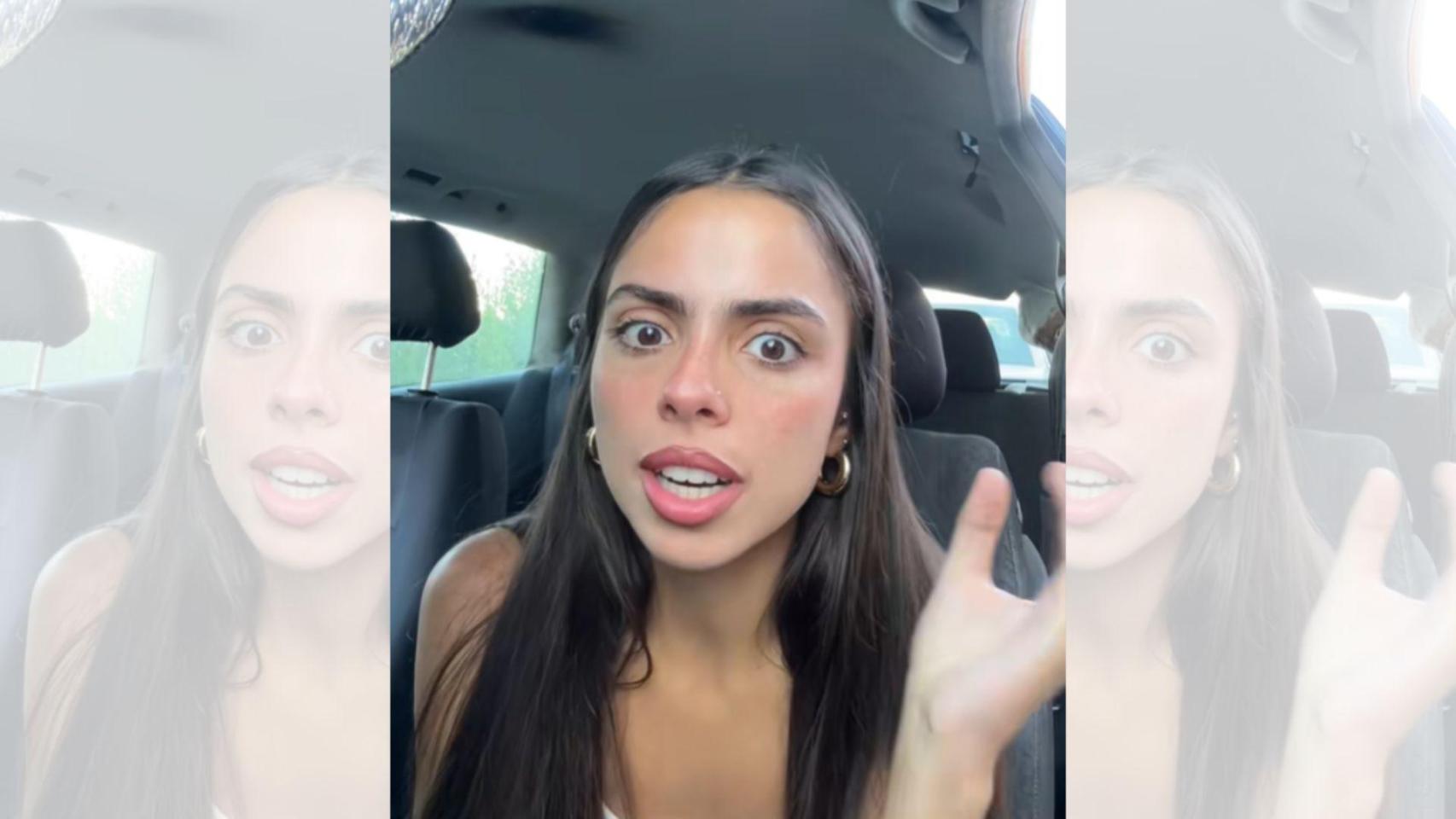 Imagen de la joven a la que han okupado el coche.