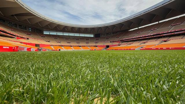 Detalle del Estadio de la Cartuja tras la finalización de las obras.