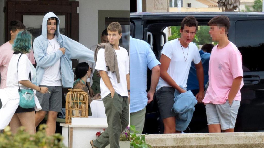 Los cuatro hermanos en un fotomontaje de El Español.