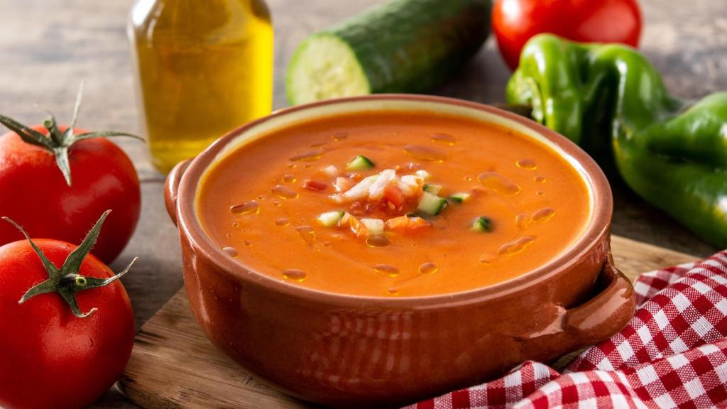 Imagen de un gazpacho.