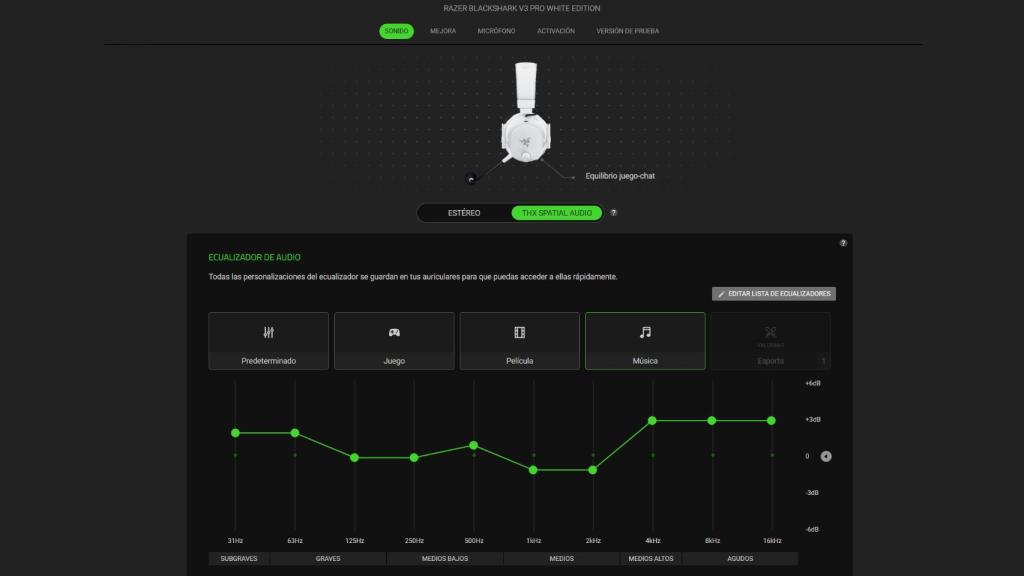 Opciones de Razer