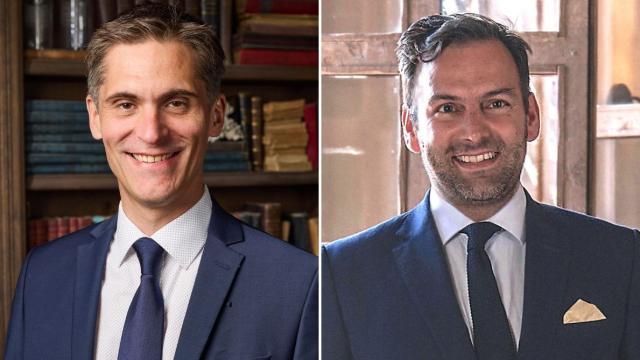 Olivier Strebelle, a la izquierda, y Erwan de la Villéon, a la derecha.