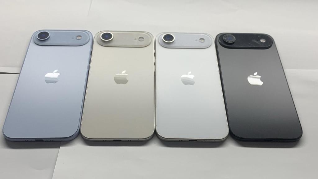 Modelos dummy de iPhone 17 Air.
