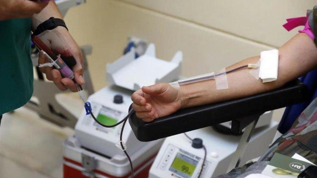 Donante de sangre. Imagen de archivo.
