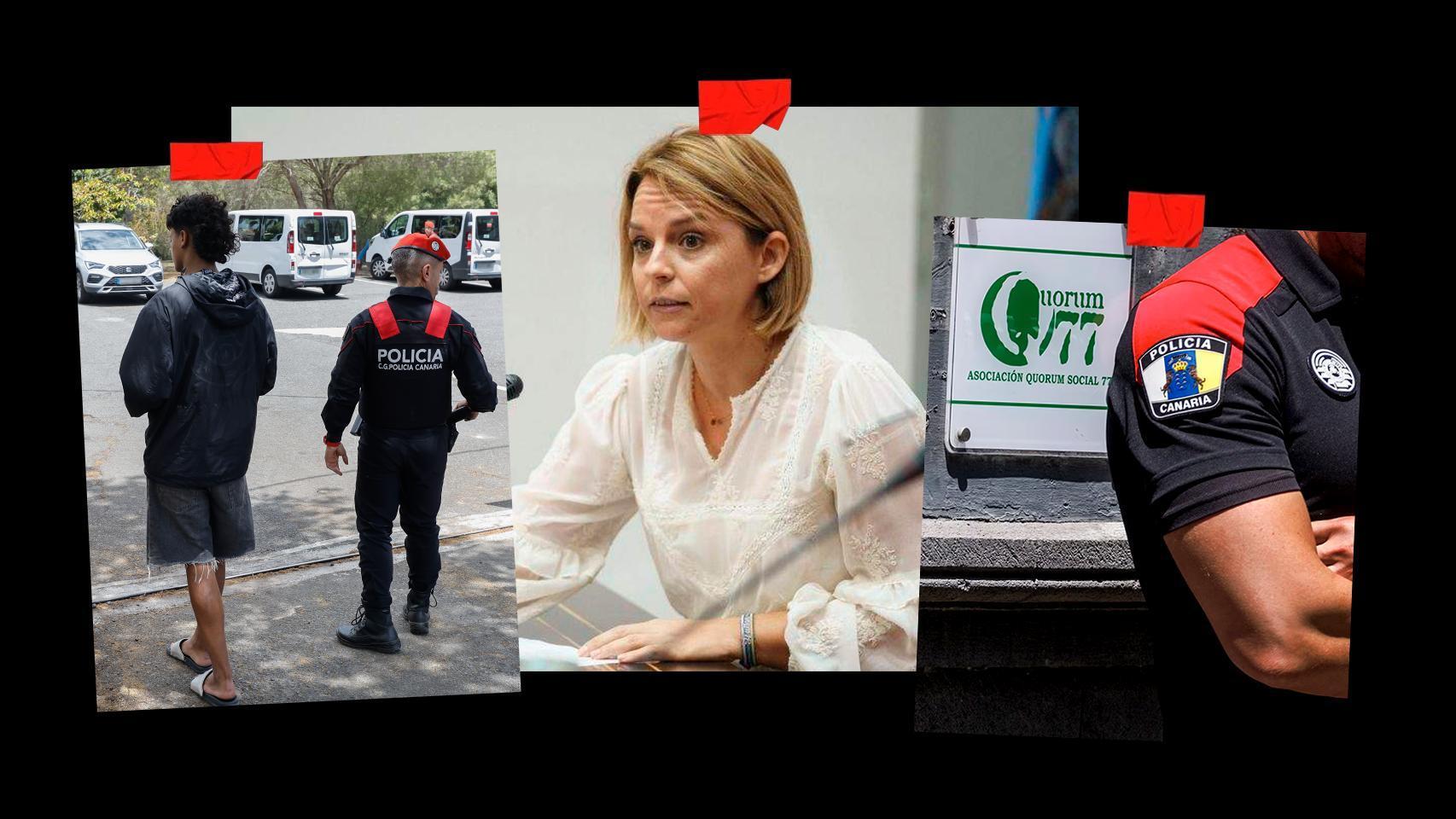 Noemí Santana, consejera canaria de Podemos, dio 6M a Quorum pese a tener denuncias de maltrato a menas desde 2021