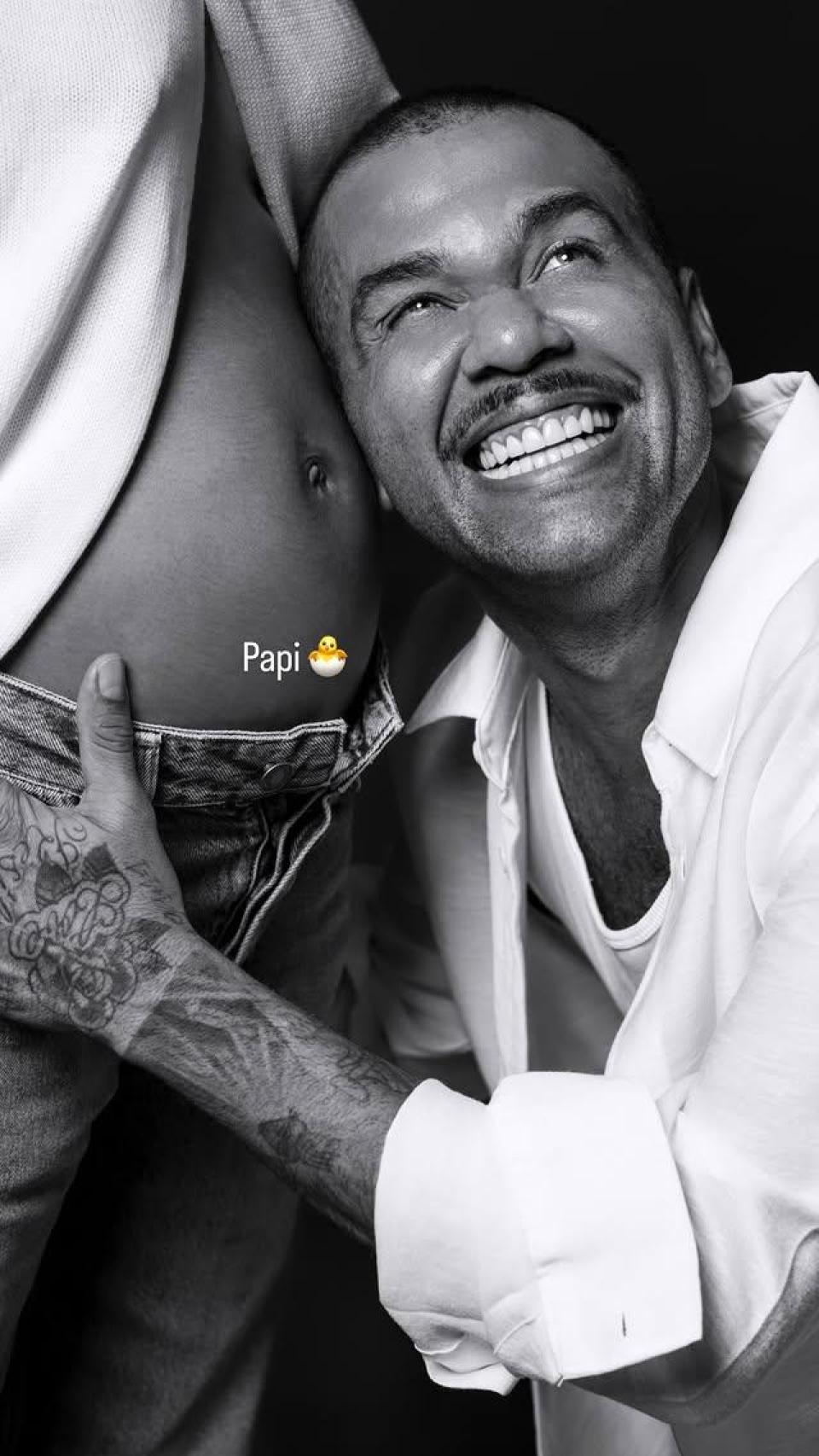 Dani Alves, con su esposa, Joana Sanz, a una imagen de las redes sociales.