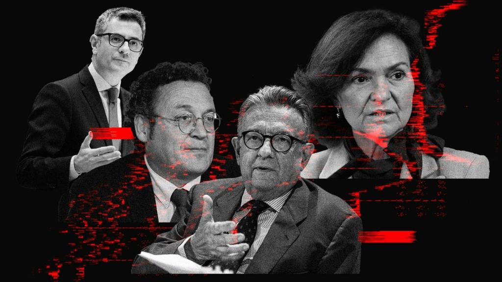 Félix Bolaños, Álvaro García Ortiz, Miguel Herrero de Miñón y Carmen Calvo.