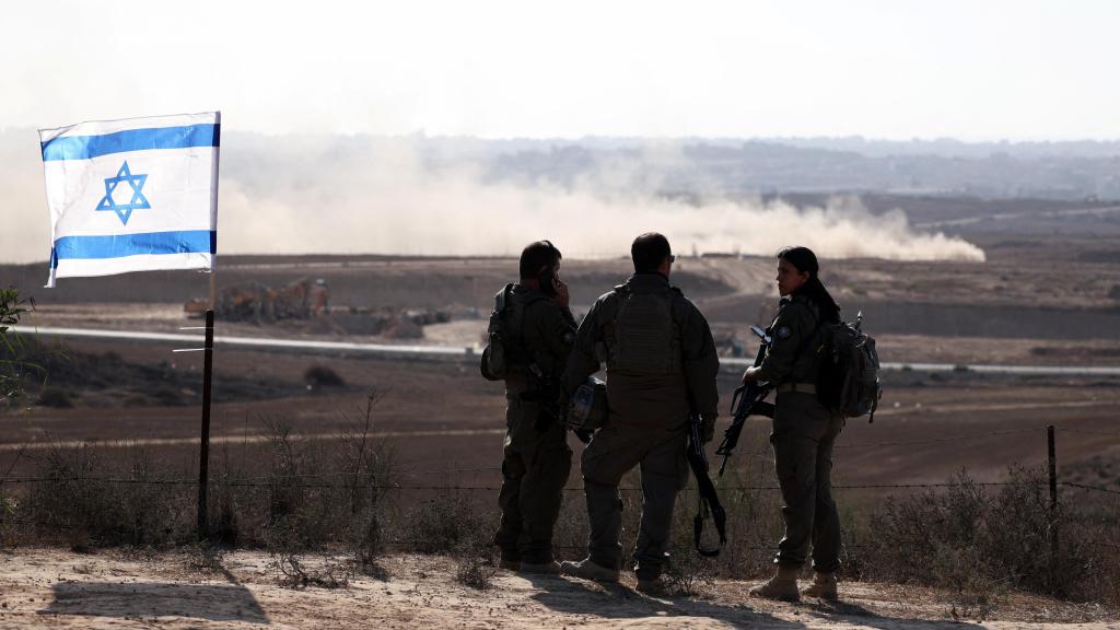 Soldados israelíes en la Franja de Gaza.