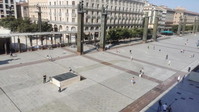 La plaza del Pilar, Zaragoza.
