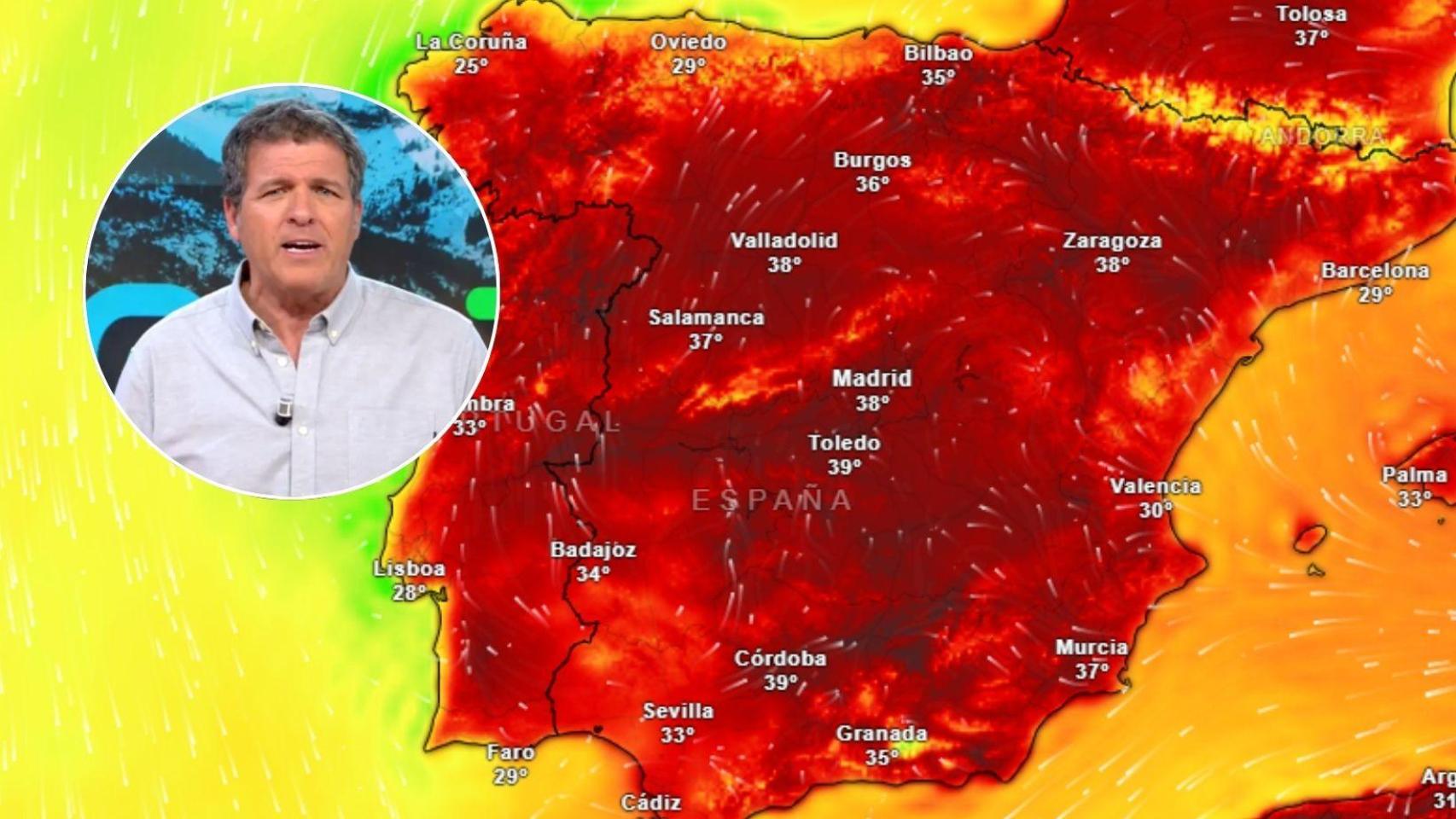 Mario Picazo alerta de un cambio brusco del tiempo en plena ola de calor:  Habrá tormentas intensas y granizo 