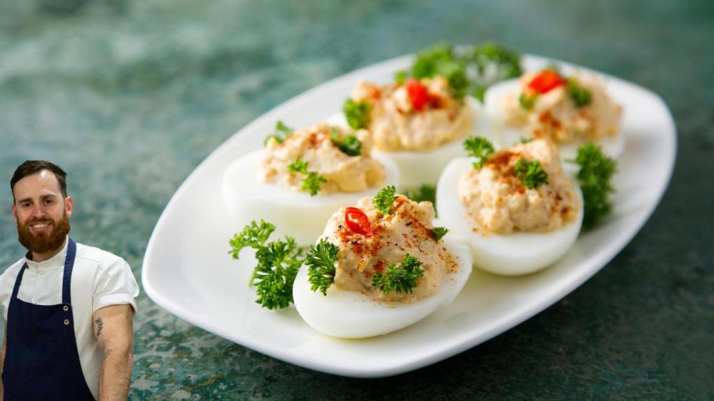 El chef Alfredo Vozmediano en un montaje de El Español