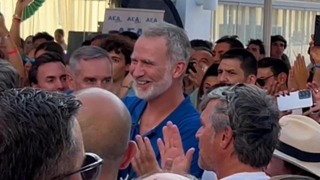Rey Felipe VI durante el concierto de Jaime Anglada en Mallorca en julio de 2025.