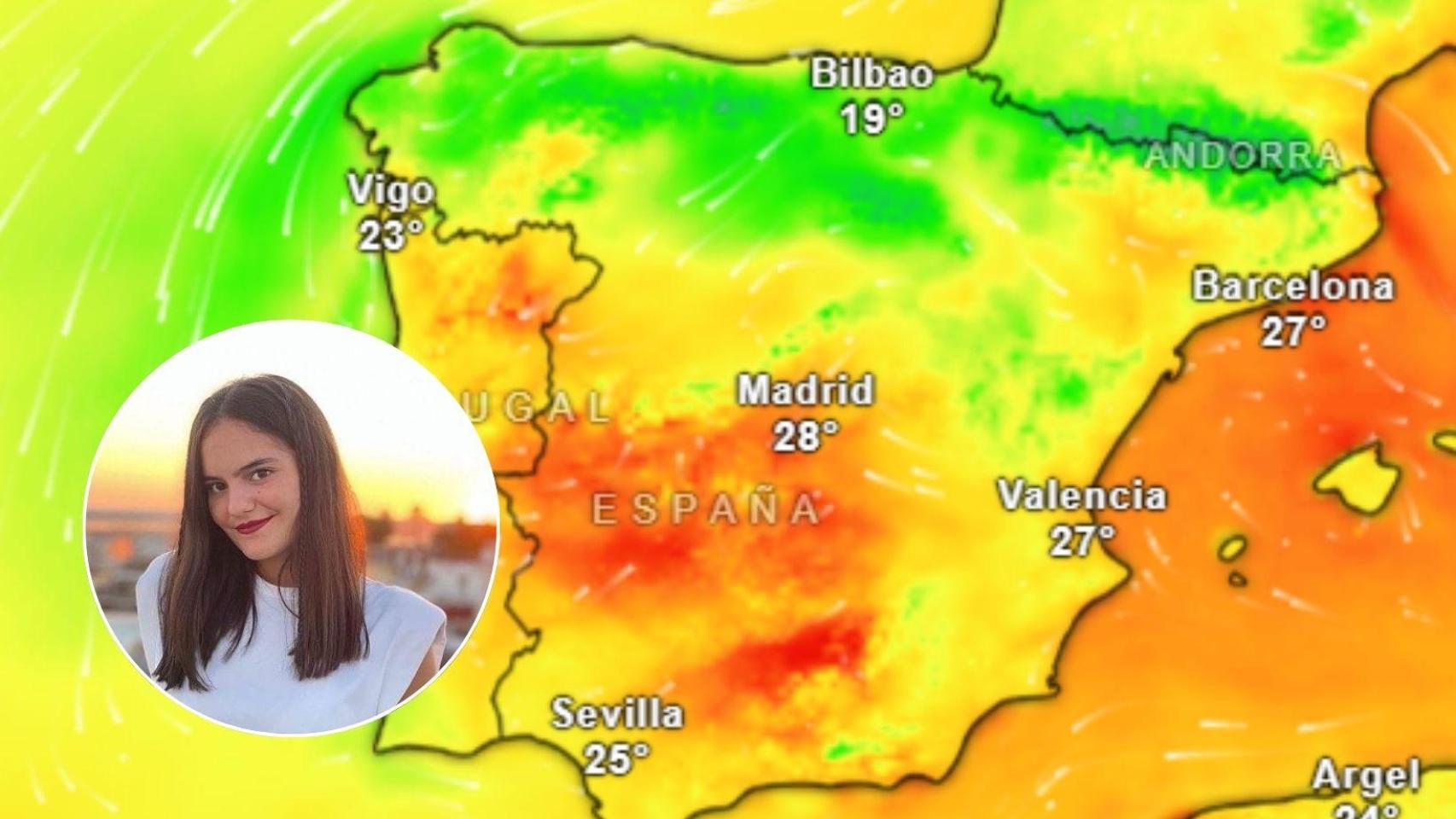 Andrea Danta, meteoróloga, no da crédito ante el cambio radical del tiempo en España:  Un auténtico oasis térmico 
