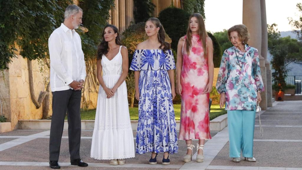 La familia real completa, en Marivent.