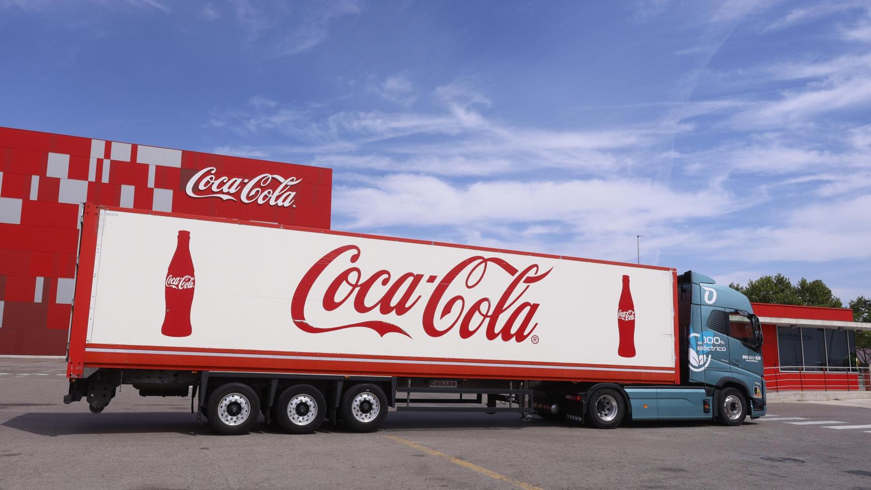Un camión de Coca-Cola