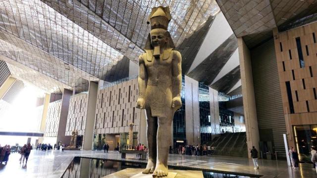 Vista del interior del Gran Museo Egipcio. Foto: Europa Press / Remitida por Turismo de Egipto