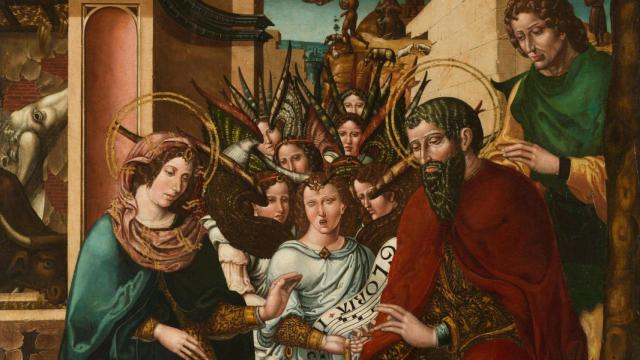 Rodrigo de Sajonia: 'La Natividad', s XVI. Foto: Museo del prado.