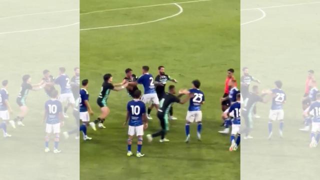 Imágenes de la pelea en el Betis - Como.