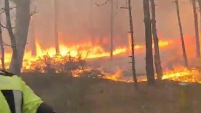 Incendio en Ponteceso