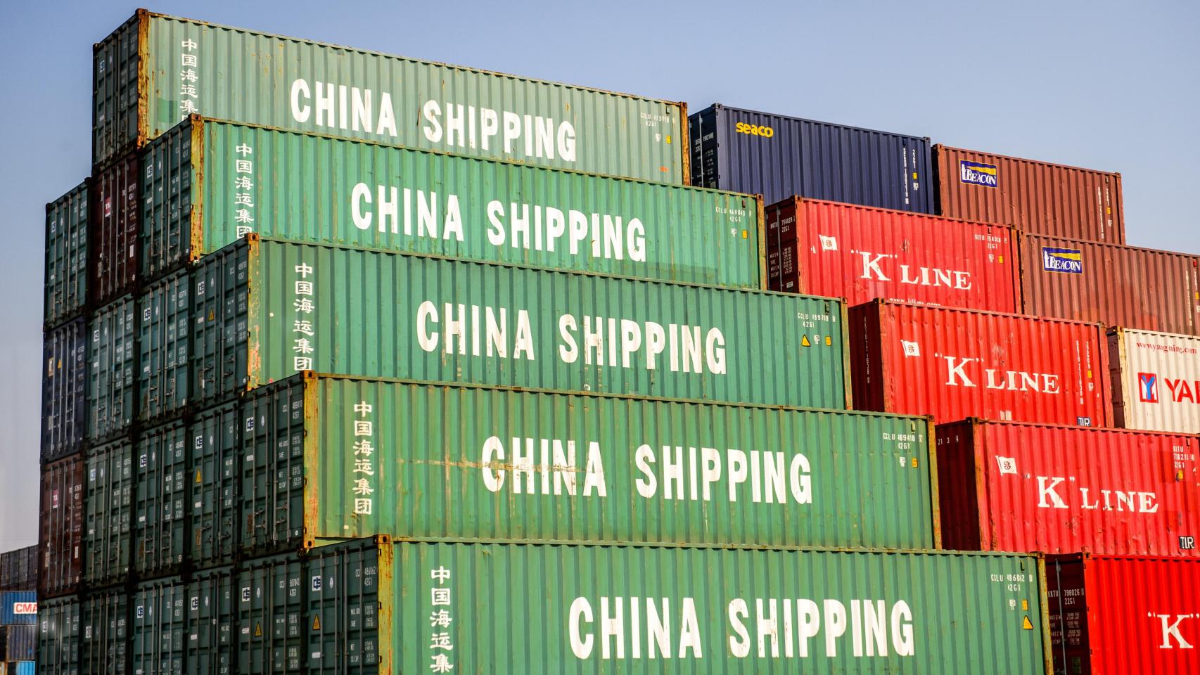 Contenedores de mercancía china