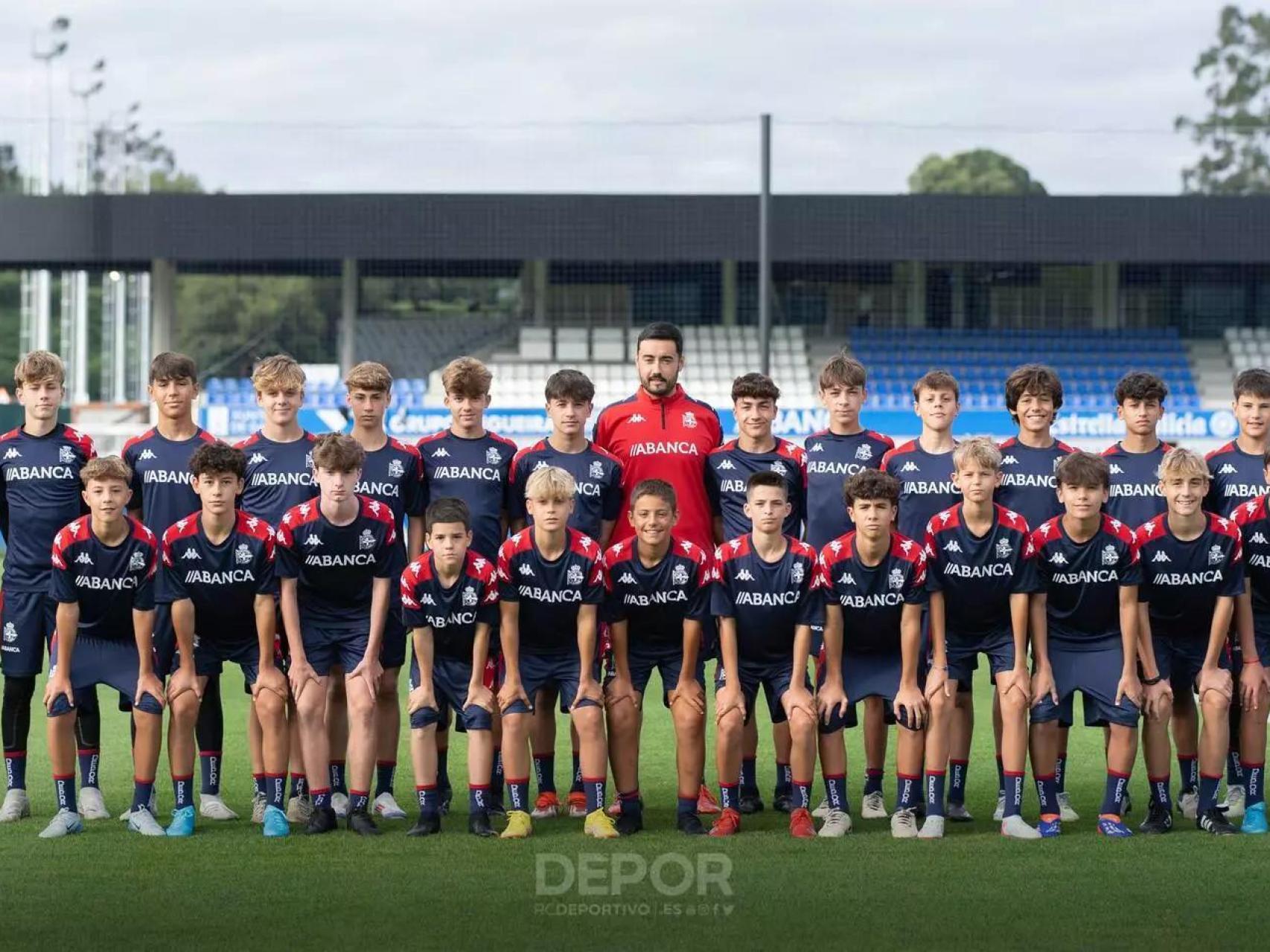 Imagen del Infantil A del RC Deportivo.