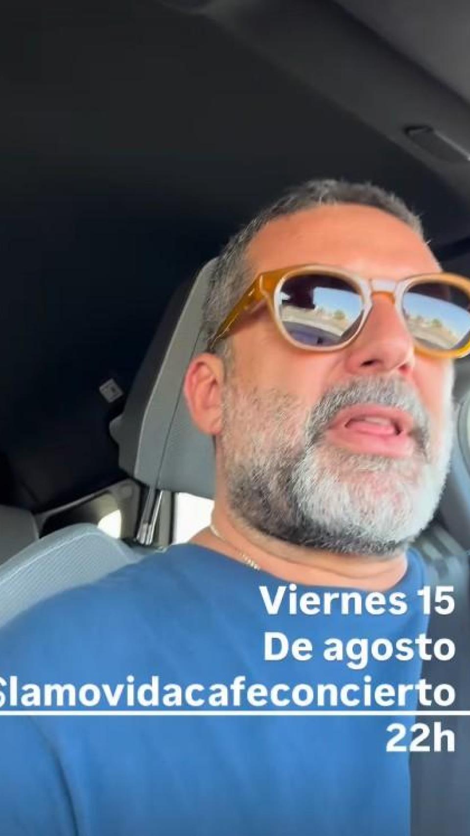 Jaime Anglada, en su última historia de Instagram.