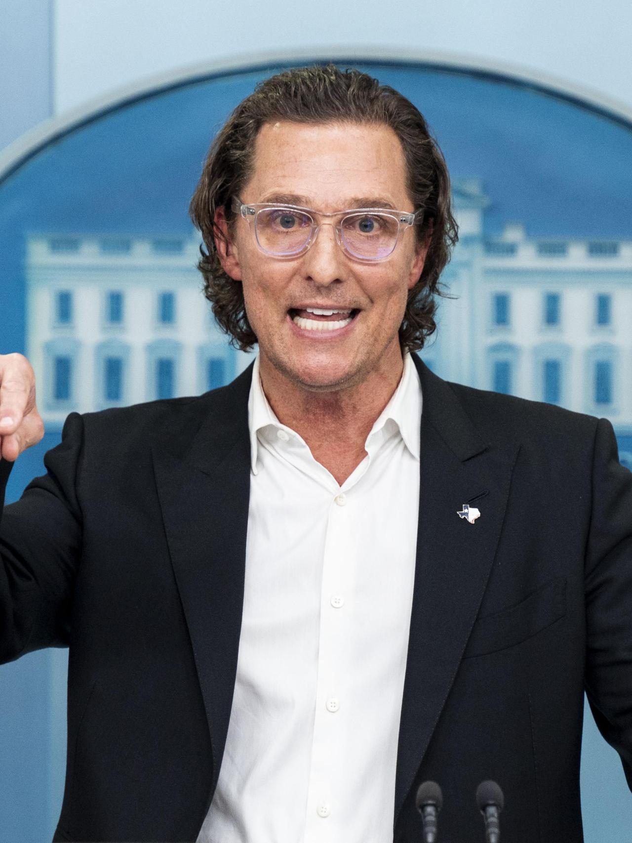 El actor Matthew McConaughey durante un acto.