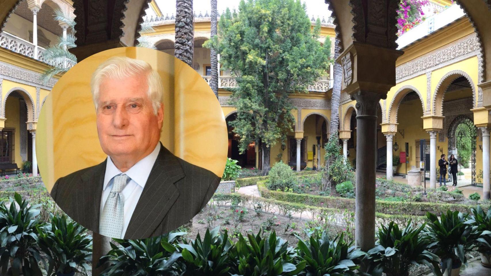 El palacio de Las Dueñas y el duque de Alba.