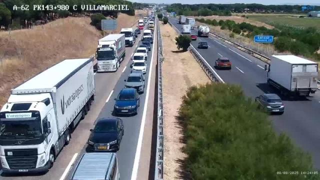 Retenciones kilométricas en la A-62