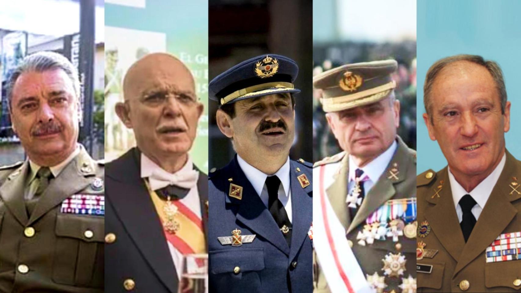 Los generales  caídos  de Vox: Budiño y Rosety hundidos, Mestre y Fulgencio tocados; sólo Asarta sigue a flote