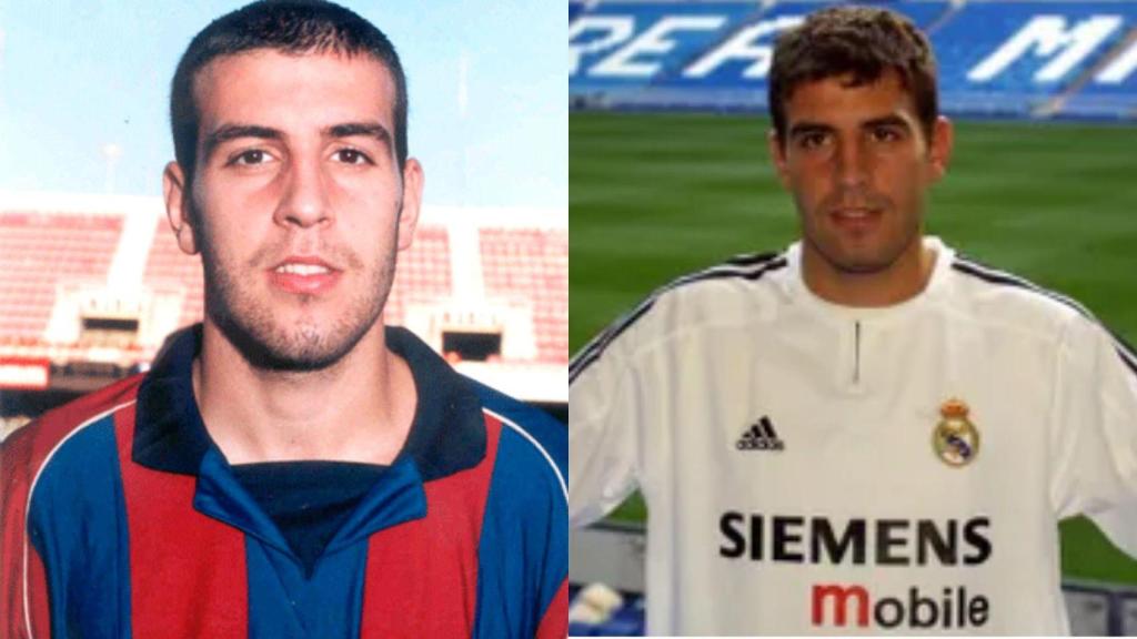 Imagen de Roberto Trashorras en el FC Barcelona y el Real Madrid.