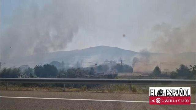 Vídeo del incendio en Villaverde de los Cestos, junto al Pinar de Almázcara