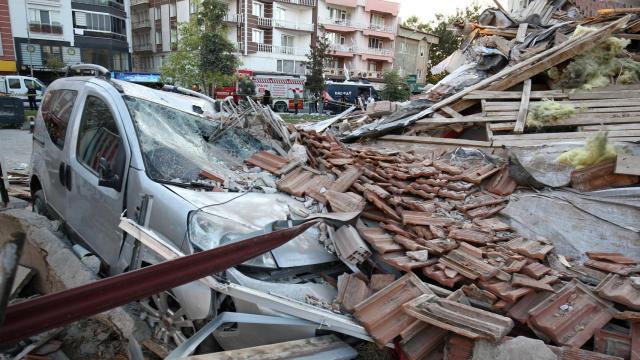 Uno de los edificios derrumbados a consecuencia del seísmo en Turquía.