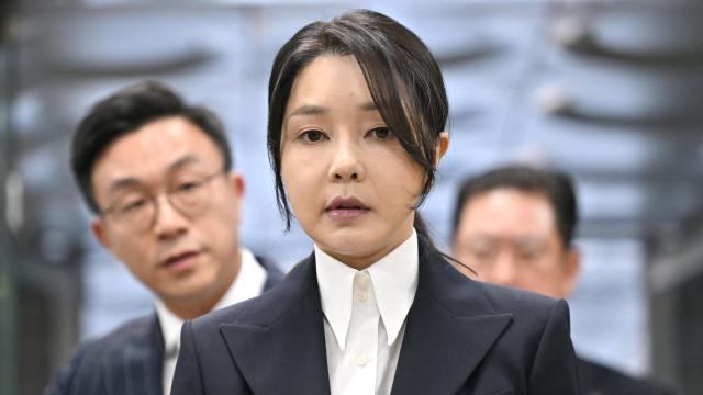 Kim Keon-hee este martes en un juzgado en Corea del Sur.