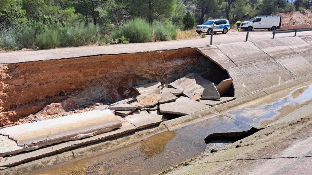 Rotura del acueducto del trasvase Tajo-Segura.