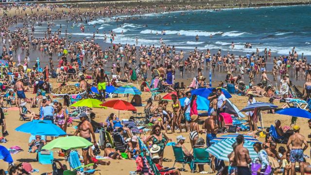 La primera playa del Sardinero, en Santander.