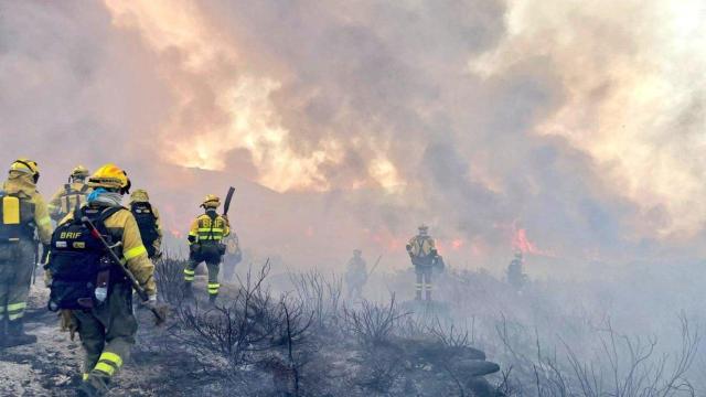 ARCHIVO - Incendio en Castromil en 2024