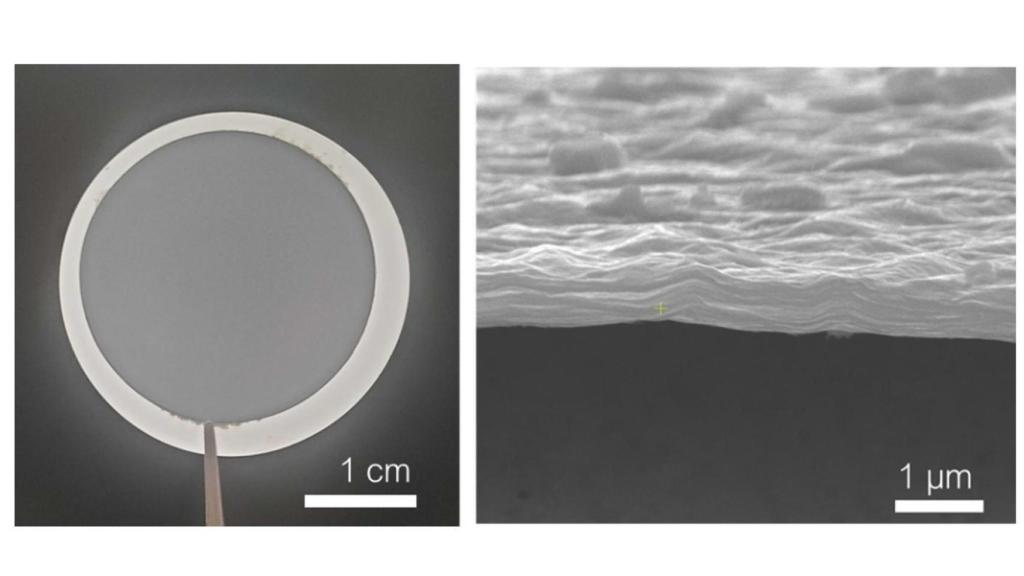Imagen de nanolámina de carbono
