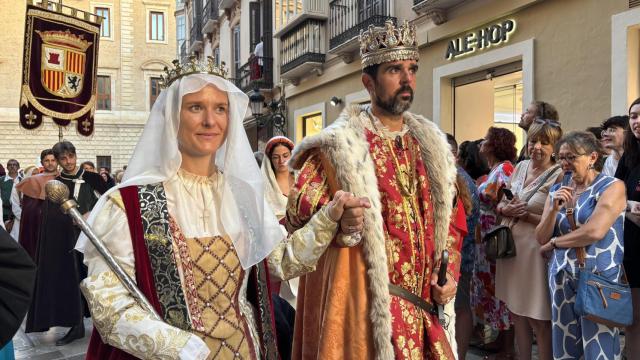 Los Reyes Católicos inaugurando la Feria de Málaga 2025