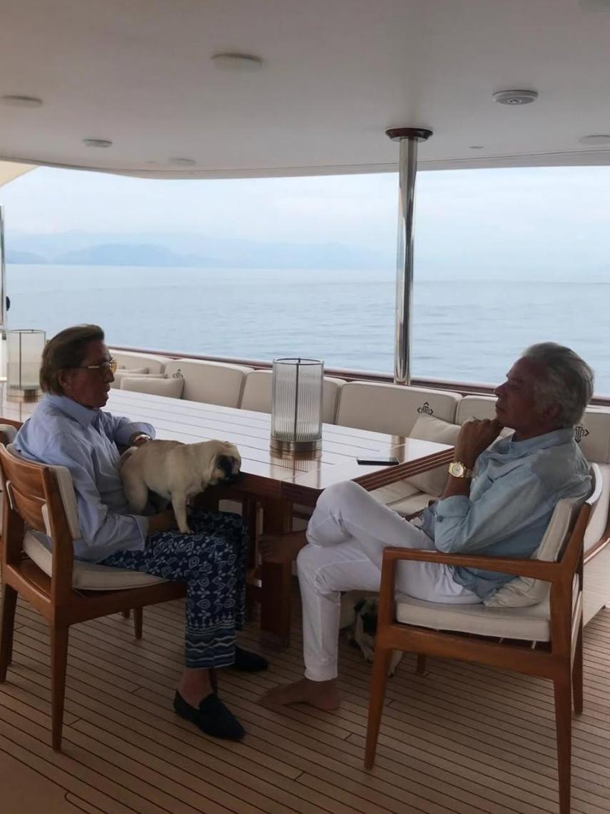 Valentino y Giancarlo Giammetti, en una imagen de las redes sociales.