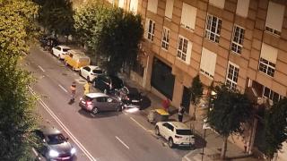 Choca borracho contra un coche en A Coruña y acaba detenido tras huir a pie