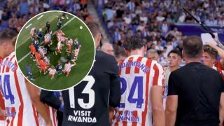 Simeone no se corta y estalla en la pausa de hidratación contra el micrófono de LaLiga: "Sácamelo, dale"