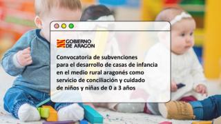 El Gobierno de Aragón publica la convocatoria para extender la red de casas de infancia en las tres provincias en 2025
