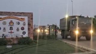 Más de 50 militares de Zaragoza ponen rumbo a León para apoyar a la UME con los incendios que asolan España